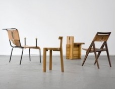 Grouping of chairs designed by Lina Bo Bardi<br />Joe Kramm  [R & Company]