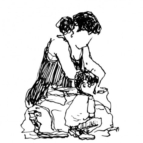 Mãe e filho, rodoviária de São José dos Campos