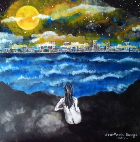 Céu e rochas