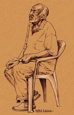 Homem segurando bilhete, Lapa, Centro, Rio de Janeiro