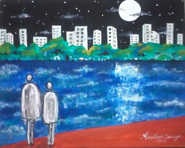 Céu e lago