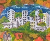 Céu e flores