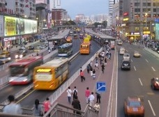 Guangzhou BRT's Gangding Station<br />Photo by Benjamin 