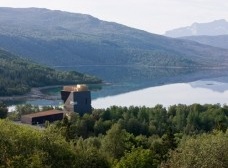 The Knut Hamsun Center in Hamarøy, Norway image courtesy of Iwan Baan<br />Steven Holl 