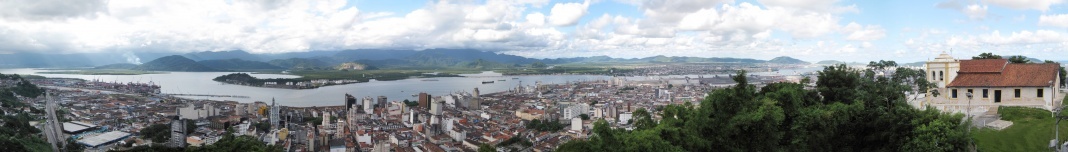 Santos, vista do Monte Serrat. Foto Victor Hugo Mori