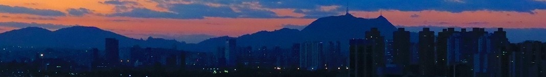 Pôr-de-sol em São Paulo. Foto Claudia Stinco