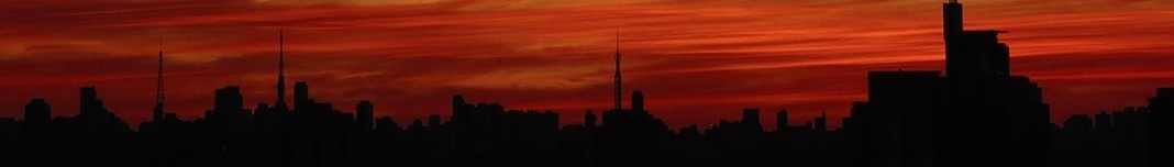 Crepúsculo em São Paulo. Foto Claudia Stinco