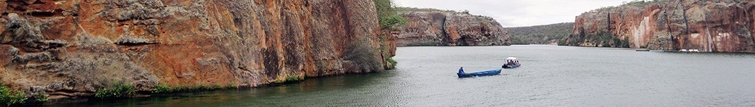 Canyon na represa de Xingó, situada entre os estados de Alagoas e Sergipe. Foto Victor Hugo Mori