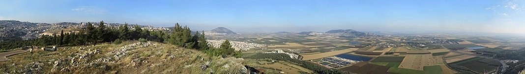 Nazareth, vales de Jezreel e Armageddon. Foto Victor Hugo Mori