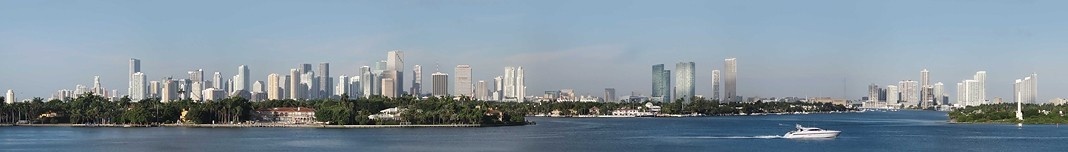 Vista panorâmica de Miami, Flórida, Estados Unidos. Foto Victor Hugo Mori