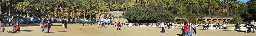 Parc Guell, Barcelona, Espanha. Arquiteto Antoni Gaudí. Foto Victor Hugo Mori