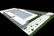 Vista aérea - render<br />Imagem dos autores do projeto 