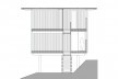 Vila Taguaí, corte transversal das casas 2, 5 e 7, Carapicuiba SP, 2007-2010. Arquitetos Cristina Xavier (autora), Henrique Fina, Lucia Hashizume e João Xavier (colaboradores)