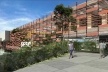 Concurso de Propostas Arquitetônicas para o futuro SESC Guarulhos, 3º lugar. Escritório Forte, Gimenes e Marcondes Ferraz<br />Desenho do escritório 