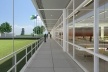 Perspectiva museu com vista ruínas<br />Desenho do escritório 