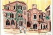 Cidadela de Carcassonne, França<br />Desenho de Petterson Dantas 