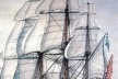 Barco "La Santísima Trinidad", construido en los astilleros de la Habana, en su tiempo el mayor barco de guerra del mundo