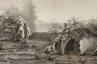 Ilustração de casas aborígenes australianas de autoria de Peron Francois datada de 1807<br />Acervo Sovereign Union 