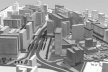 Maquete área foco - vista norte<br />Autores do projeto 