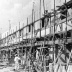 Operário trabalhando na construção de Brasília [Acervo do Departamento do Patrimônio Histórico e Artístico do DF]