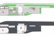 Plantas térreo e subsolo. 1. Estacionamento; 2. Praça rebaixada; 3. Administração; 4. Oficinas culturais; 5. Biblioteca; 6. Cyber Café<br />Imagem dos autores do projeto 
