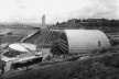 Estádio e complexo poliesportivo do Pacaembu, construção, São Paulo, anos 1940<br />Foto divulgação  [Acervo FAU USP / livro <i>Museu do Futebol</i>]