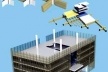 Utilização de bens renováveis como madeira laminada estão presentes em todo o Complexo, incluso nas estruturas<br />Imagem dos autores do projeto 