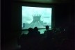 Projeção de documentário a alunos de arquitetura e urbanismo no Museu Vivo da Memória Candanga, em Brasília<br />Foto Sávio Guimarães, fev. 2019 