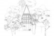 Monkey House, elevação frontal, Paraty RJ Brasil, 2020. Arquiteto Marko Brajovic / Atelier Marko Brajovic<br />Imagem divulgação/ disclosure image  [Atelier Marko Brajovic]