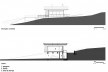 Residência Piracaia, elevação nordeste e corte c, Piracaia SP Brasil, 2012-2014. Arquitetos Lua Nitsche e Pedro Nitsche <br />Imagem divulgação  [Nitsche Arquitetos Associados]
