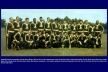Delegação brasileira que conquistou a Copa do Mundo de 1958<br />Encarte da CBF  [Acervo Naydina Aranha de Freitas]