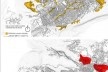 Edificações a serem relocadas e áreas de alto risco<br />Imagem do autor do projeto 