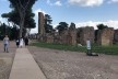 Faixa de circulação acessível no Palatino, Roma<br />Foto Larissa Scarano, 2018 