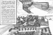 Perspectivas de setores do Parque España e do mirante que une o parque à quadrícula [Revista bio, marzo 1988, Rosario]
