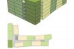 Diagrama das unidades. Concurso Habitação para Todos. CDHU. Edifícios de 6/7 pavimentos - 1º Lugar.<br />Autores do projeto  [equipe vencedora]