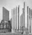 Projeto de "Contrução para uma metrópole moderna" de Mario Chiattone, 1914 [Dethier e Guiheux, op. cit.: 197]