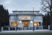 View of main facade (night)<br />Foto Georges de Kinder  [Ma²  - Metzger and Partners Architecture]