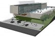 Perspectiva Isométrica: acesso principal<br />Desenho do escritório 