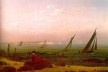 <i>Mulher na praia de Rügen</i>. Caspar David Friedrich, 1818