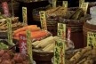 Nishiki Market, verduras em conserva, Kyoto<br />Foto Roberto Abramovich 