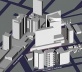 Operação Urbana Faria Lima: esquema volumétrico da paisagem transformada (cruzamento Faria Lima x Juscelino Kubitschek [SEMPLA/PMSP]