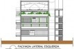 Fachada lateral<br />Imagem do autor do projeto 