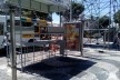 Pontos de ônibus na praça Campo Grande, quase completamente desmontados uma semana antes do carnaval<br />Foto Volha Yermalayeva Franco 