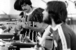 Xoro Roxo se apresentando no festival folk de Ris Orangis, 1980<br />Foto divulgação 