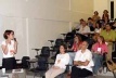 Mesa Redonda composta por Edson Mahfuz,  Maria Alice Lopes e Ana Elísia da Costa