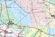 Trecho do mapa de MS com a localização de Angélica