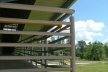 Campus Lagoa do Piau, detalhe do guarda-corpo do prédio A, Caratinga MG. Arquiteto Sylvio Emrich de Podestá, 2006<br />Foto divulgação 
