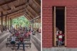 Casa Grande Atyaro Pankotsi, Río Tambo, Junín, Perú, 2019. Arquitectos Marta Maccaglia, Raúl Arancibia, Auriane Bonnault, Samanta Sinistri, Helmer Carrión, Emilio Santos Pérez, Carlos Barreda / Asociación Semillas para el Desarrollo Sostenible<br />Foto Eleazar Cuadros 