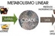 Modelo de metabolismo linear das cidades [Modificado de ROGERS, 2001, p. 31.]