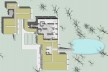 Casa Sarabhai, planta primeiro pavimento, Shadibag, Ahmedabad, India, 1952-55. Arquiteto Le Corbusier<br />Elaboração Edson Mahfuz 